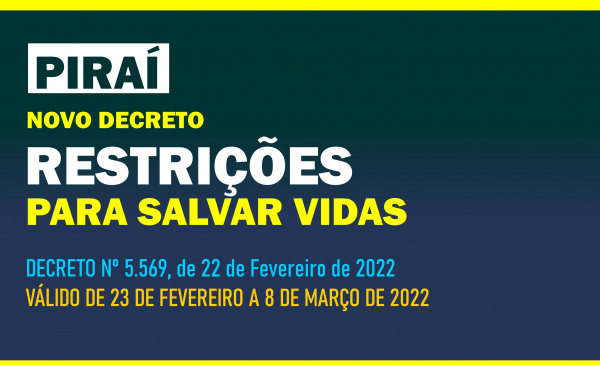 DECRETO Nº 5.569, de 22 de Fevereiro de 2022