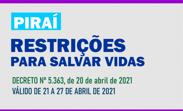 DECRETO Nº 5.363, de 20 de abril de 2021