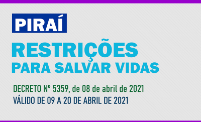 NOVO DECRETO Nº 5.359, de 08 de abril de 2021.