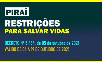 NOVO DECRETO Nº 5.464, de 05 de Outubro de 2021.