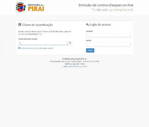 Servidores terão acesso aos seus contra-cheques através da internet.