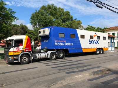 Arrozal recebe unidade móvel com cursos profissionalizantes do Senac