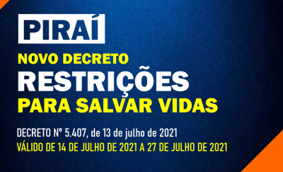 NOVO DECRETO Nº 5.407, de 13 de julho de 2021.