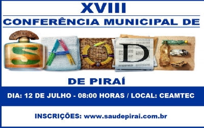 18ª Conferência Municipal de Saúde é realizada em Piraí