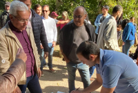 Assinatura do contrato e da ordem de serviço para a obra de reforço estrutural da Ponte localizada na Serra do Matoso.