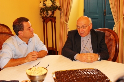 Prefeito Dr. Luiz Antonio se encontra com Dom Francisco Biasin