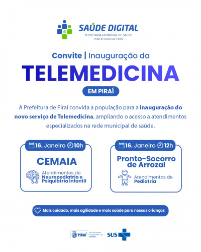 Prefeitura de Piraí investe em telemedicina e vai ampliar o atendimento na saúde