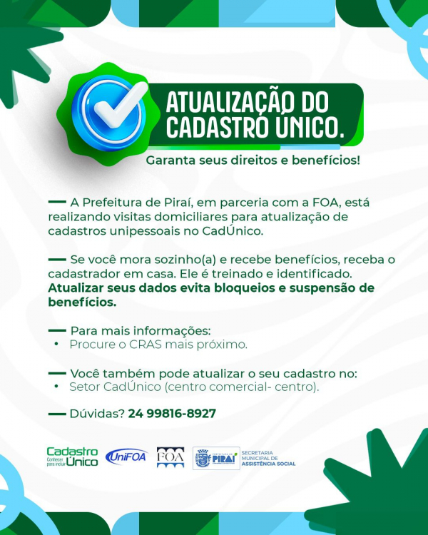 Atualiza&ccedil;&atilde;o do Cad&Uacute;nico come&ccedil;a por Arrozal e vai percorrer todo o munic&iacute;pio