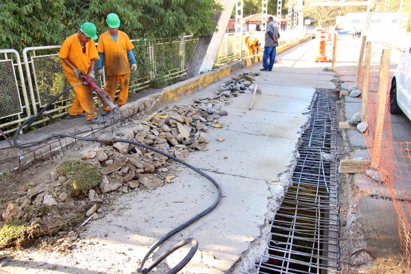 Começou a obra de recuperação da Ponte da Mata do Amador