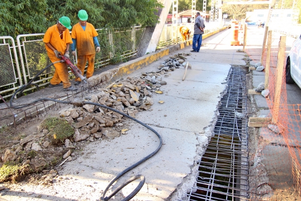 Começou a obra de recuperação da Ponte da Mata do Amador