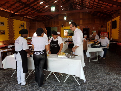 Arrozal recebe oficina de Gastronomia