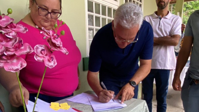 Assinatura da Ordem de Serviço da Obra da Unidade de Saúde da Família da Ponte das Laranjeiras