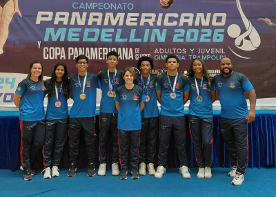 Piraí é campeão pan-americano júnior de Ginástica de Trampolim e conquista 9 medalhas para o Brasil na Colômbia